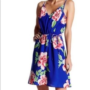 Yumi Kim Goddess Floral Blue Dress Size Medium